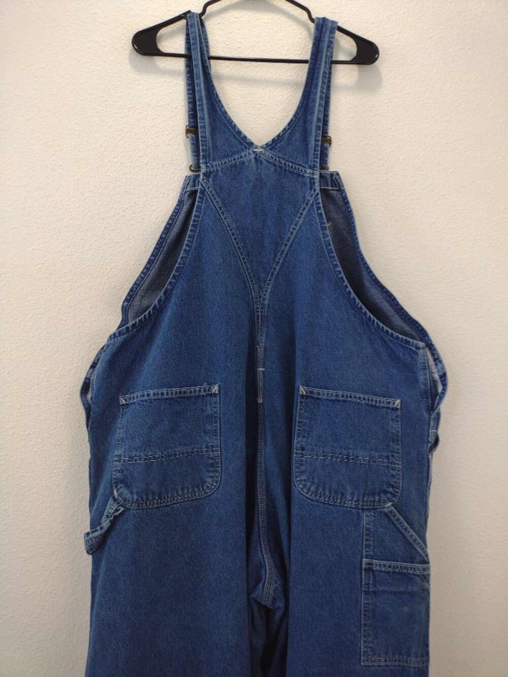 Carhartt Men's Jean Bib Overalls 44x32 Blue - Picture 6 of 8